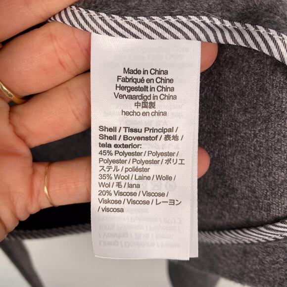 NWT J. Crew Devon Blazer In Drapery Flannel in Graphite 0 - Picture 6 of 9